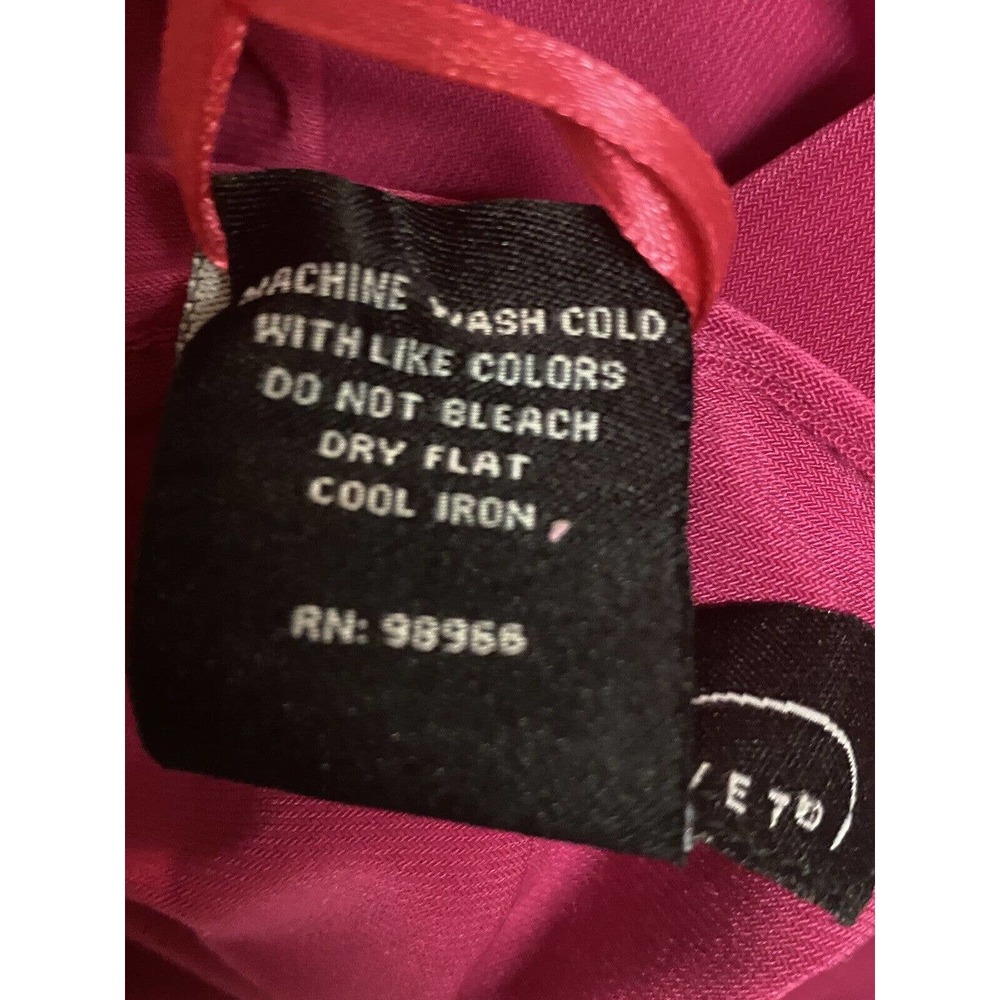 Midnight Velvet Stretchy Fuchsia Pink Ruffle Ruched Desk to Dinner Party Dress - Picture 12 of 12